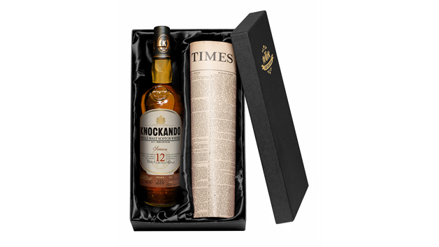 Knockando Malt Whisky and Newspaper with Gift Box Knockando Malt Whisky and Newspaper with Gift Box