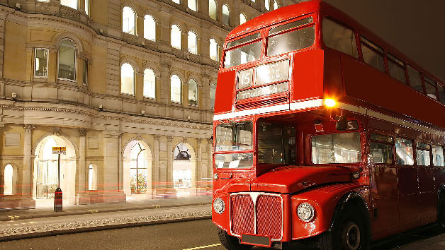 Vintage London Bus Tour Thames Cruise And Fish And Chips For Two Red Letter Days