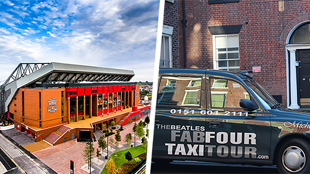 Liverpool Highlights Private Taxi Tour with Anfield Stadium Tour and Museum Entry for Two