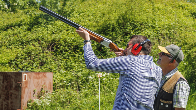 Clay Shooting with 40 Clays Each at Lea Valley Shooting Association for Two