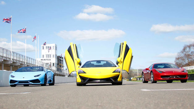 Triple Supercar Driving Thrill at Goodwood for One Person