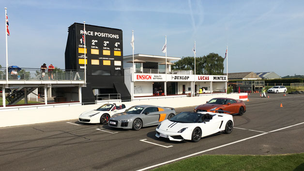 Four Supercar Driving Blast at Goodwood for One Person