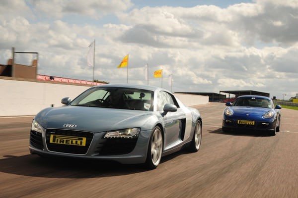 Porsche vs Audi R8 Driving Experience at Thruxton for One