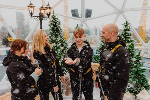 Up at The O2 Snow Globe Climb for One Image 2