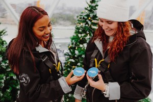 Up at The O2 Snow Globe Climb for Two Image 4