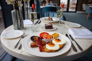 Champagne Breakfast for Two at The Terrace Restaurant at Breedon Priory picture