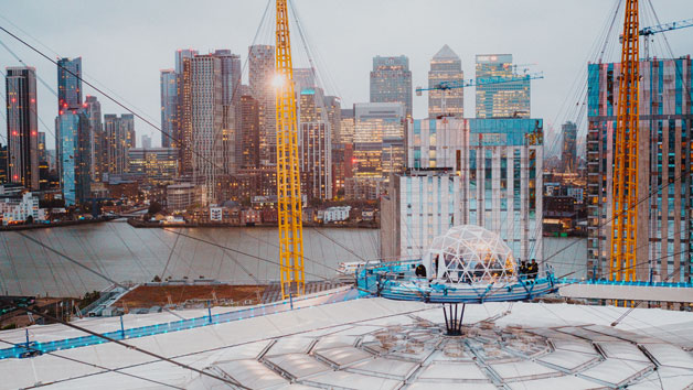 Up at The O2 Snow Globe Climb for One picture