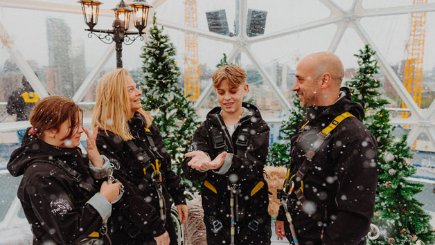 Up at The O2 Snow Globe Climb for One Image 2