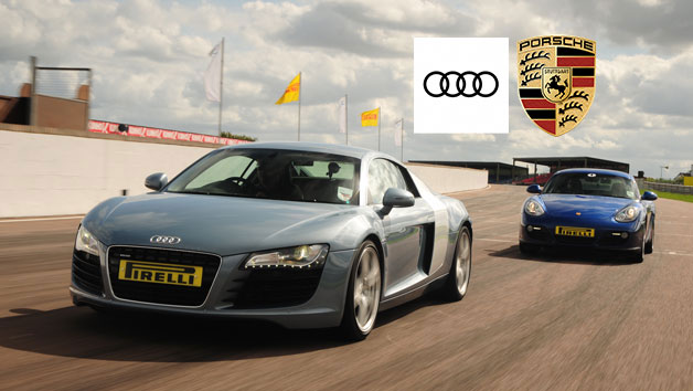 Porsche vs Audi R8 Driving Experience at Thruxton for One Image 1