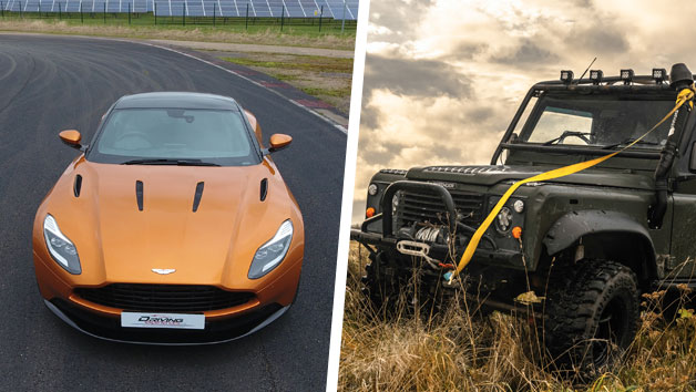 Ultimate James Bond Land Rover Defender and Aston Martin DB11 Driving Experience for One Person
