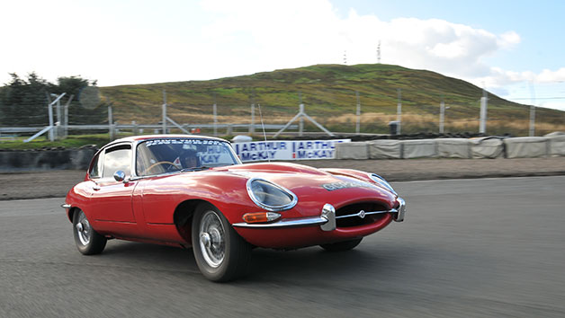 Jaguar E-Type Driving Thrill at Knockhill Racing Circuit for One Image 2