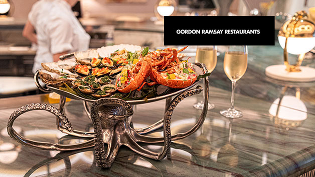 Champagne and Shellfish Platter for Two at The River Restaurant by Gordon Ramsay at The Savoy Hotel Image 1