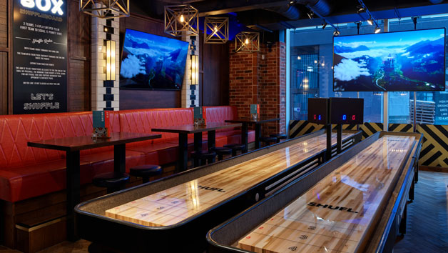 Shuffleboard, Pizza and Drinks at BOX for Two Image 1