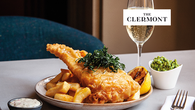 Three Course Meal with a Bottle of Sparkling Wine at The Clermont Hotel for Two picture
