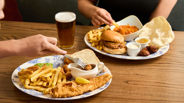 Two Course Meal with a Drink at a British Pub or Bar for Two Image 5