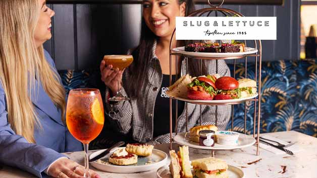 Cocktail or Prosecco Afternoon Tea at Slug & Lettuce for Two Image 1