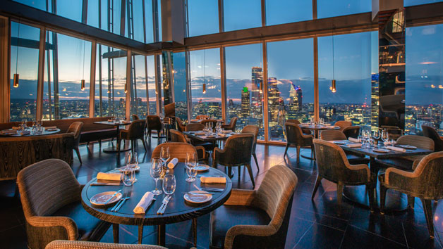 Three Course Skyline Lunch for Two with a Glass of Champagne at Aqua Shard, London Image 3