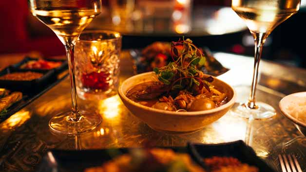 Signature Thai Twelve Plate Sharing Meal for Two with Prosecco at the Crazy Bear Stadhampton Image 1