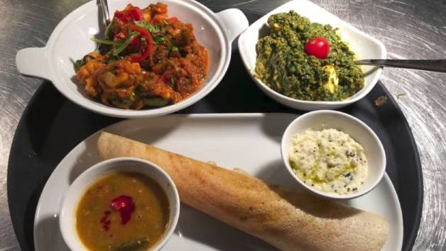 Three Course Meal with Glass of Wine at Mantra Progressive Indian for Two picture