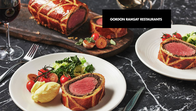 Beef Wellington Dining Experience with a Cocktail at a Gordon Ramsay Restaurant for Two Image 1