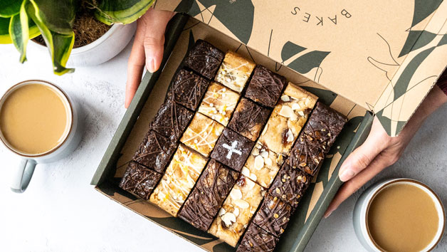 Click to view details and reviews for Brownie And Blondie Gift Set Delivery With Positive Bakes.