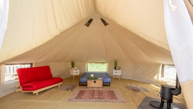 Two Night Bell Tent Glamping at Stanley Villa Farm Camping for Up to Six picture