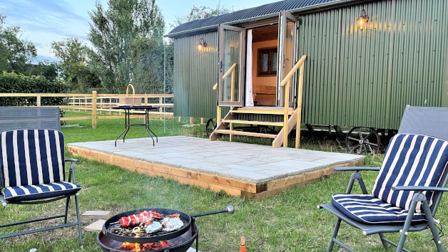 Two Night Stay in a Traditional Shepherd's Hut for Two with Brisley Hall Farm, Norfolk picture