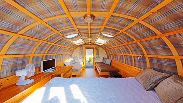 Overnight Stay in a Romany Caravan at South Lytchett Manor Glamping Park Image 2