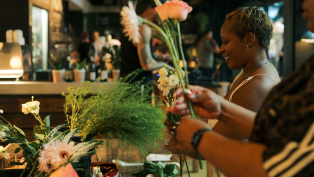 Sip and Bouquet Workshop at Alfi Restaurant for Three picture