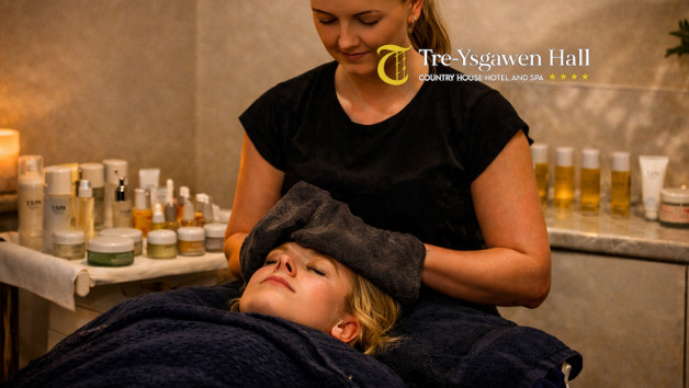 Morning or Afternoon Spa Escape with One Course Lunch at Tre Ysgawen Hall for Two picture