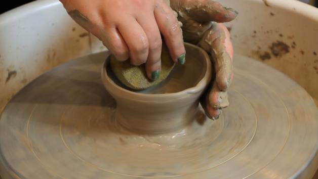 Pottery Wheel Throwing Taster Class at Bonbon Pottery Royal Wharf Studio for Two picture