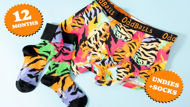 12 Month Men's Cotton Boxers Subscription with OddBalls Apparel picture