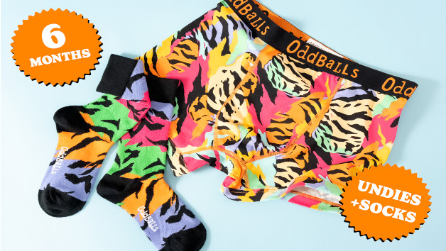 Six Month Men's Cotton Boxers Subscription with OddBalls Apparel picture