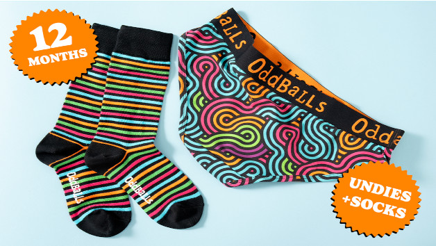12 Month Women's Briefs Subscription with OddBalls Apparel picture