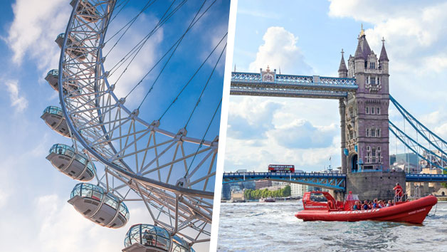 Thames High Speed Boat Ride and London Eye Tickets for Two Image 1