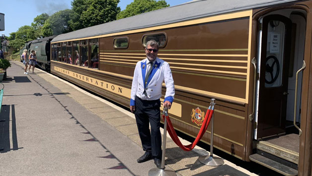 Steam Train Entry at Swanage Railway for Two Image 2