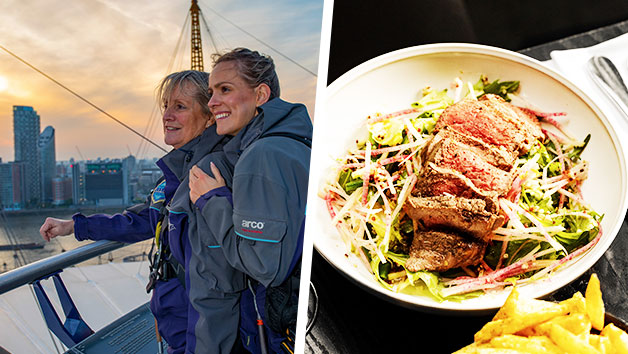 Up at The O2 Climb with Three Course Dinner and Prosecco for Two at Gaucho Image 1