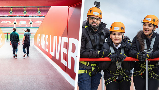 The Anfield Abseil with Liverpool FC Stadium Tour and Museum Entry for One Adult and One Child Image 1