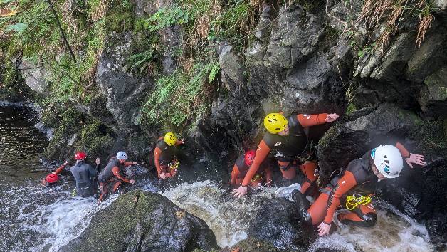 Gorge Scrambling at Galloway Canyoning for Two picture