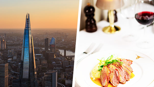 The View from The Shard with Three Course Meal at Marco Pierre White London Steakhouse Image 1