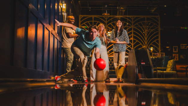 Bowling, One Hour of Bottomless Pizza and a Drink and for Two at All Star Lanes Image 1