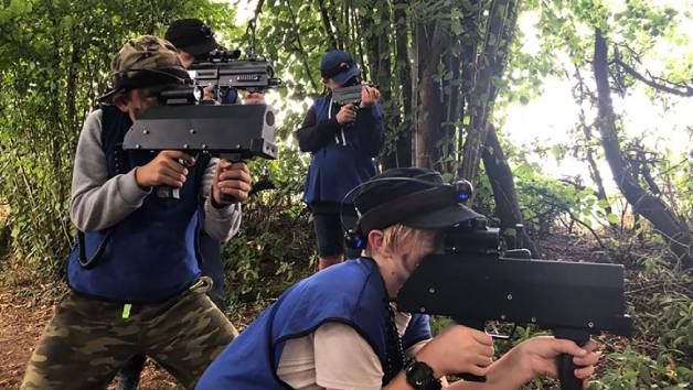 One Hour Outdoor Laser Tag at BattleSports Glos for Two Adults and Two Children picture