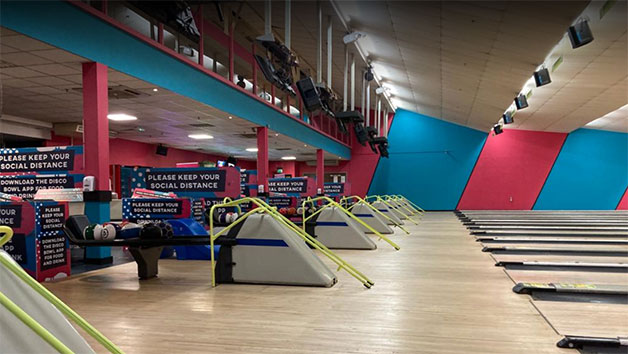 Two Games of Bowling at Disco Bowl with Food for Two Adults and Two Children Image 2