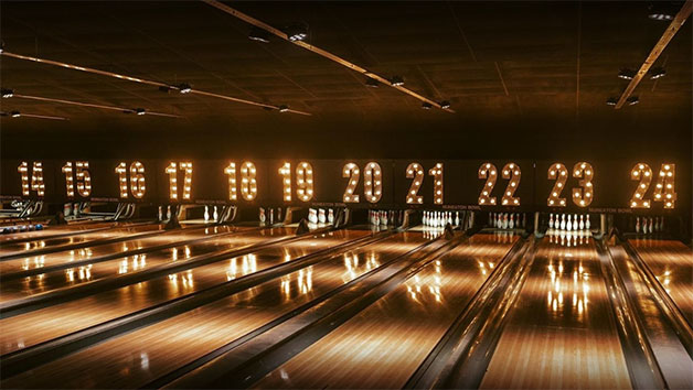 Two Games of Bowling at Disco Bowl with Food for Two Adults and Two Children Image 3