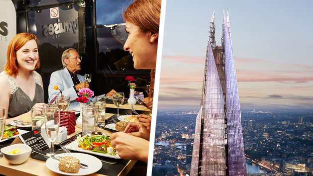 The View From The Shard Entry With A Glass Of Champagne And Thames Lunch Cruise For Two