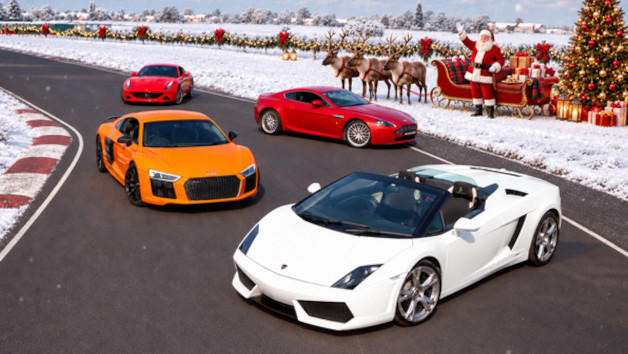 Santa's Mystery Two Car Driving Experience with Car Chase Heroes for One picture