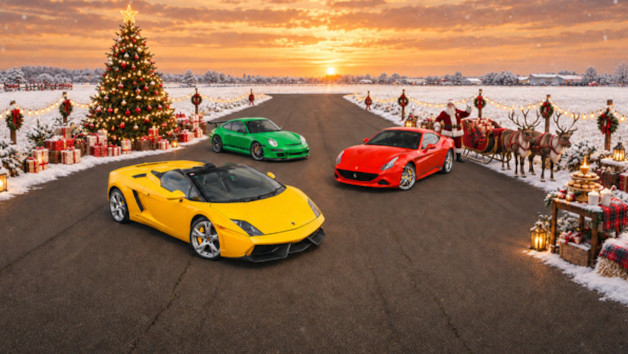 Santa's Mystery Three Car Driving Experience with Car Chase Heroes for One picture