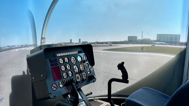 Private Helicopter Flight Simulator Experience with Sparkling Lunch for Two picture