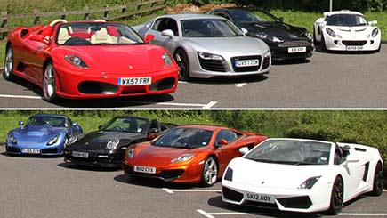150 Mile On Road Eight Supercar Driving Day
