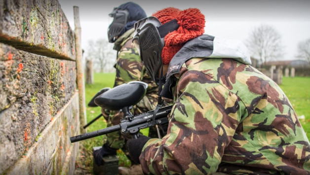 Paintballing with 100 Paintballs Each at Battlelands for Two Adults and Two Children picture